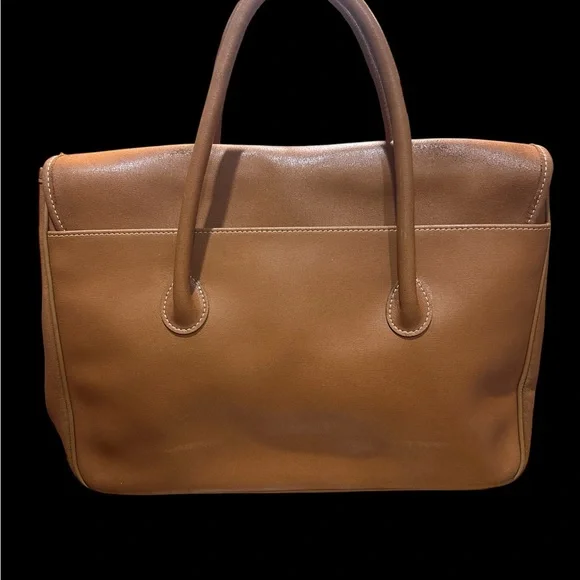 Longchamp Roseau Box Leather Cognac Tote - Picture 3 of 13